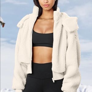 ALO Foxy Sherpa Jacket - Bone S